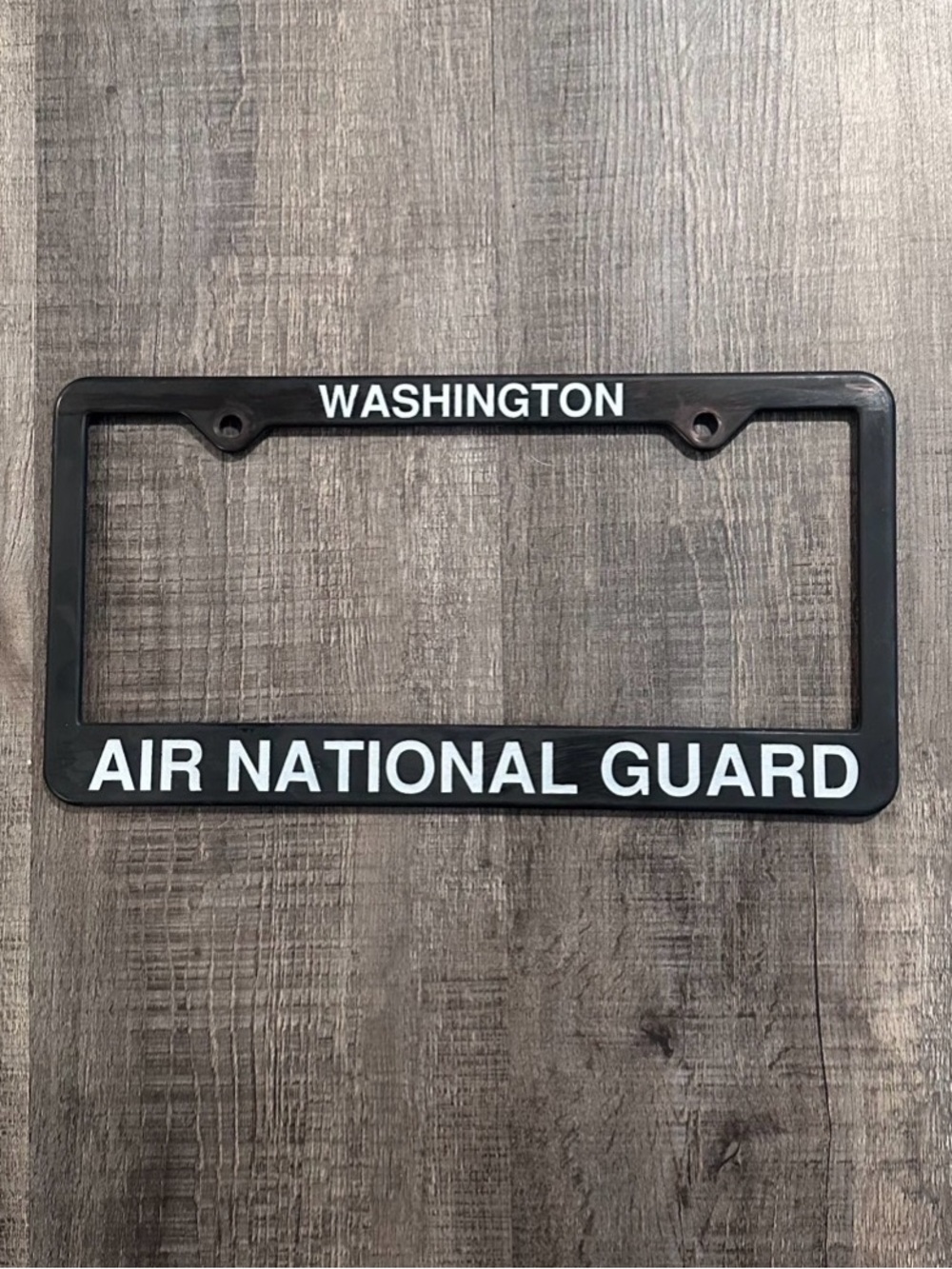 💞 Black Washington Air National Guard Military License Plate Frame